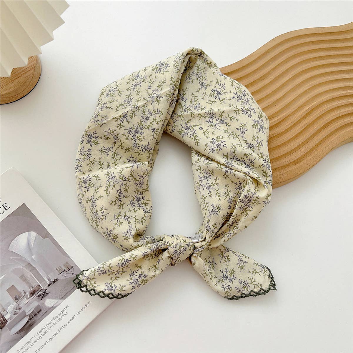 Cotton Linen Square Scarf for Women¡¯s Neck Wrap