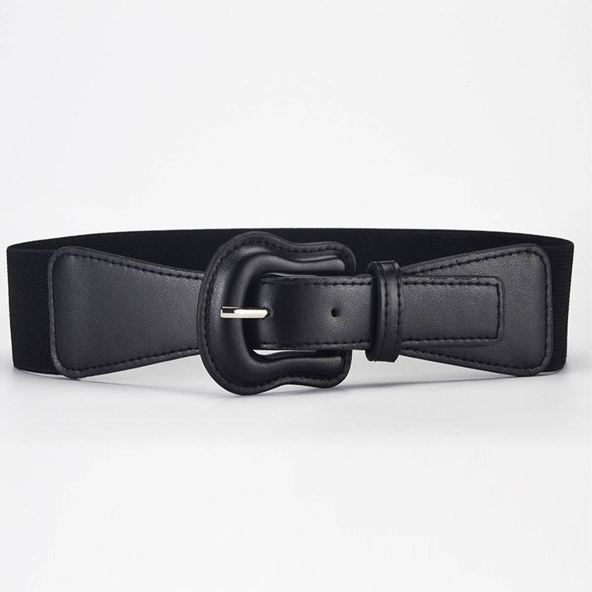 Elastic imitation leather PU with dress jacket waist seal