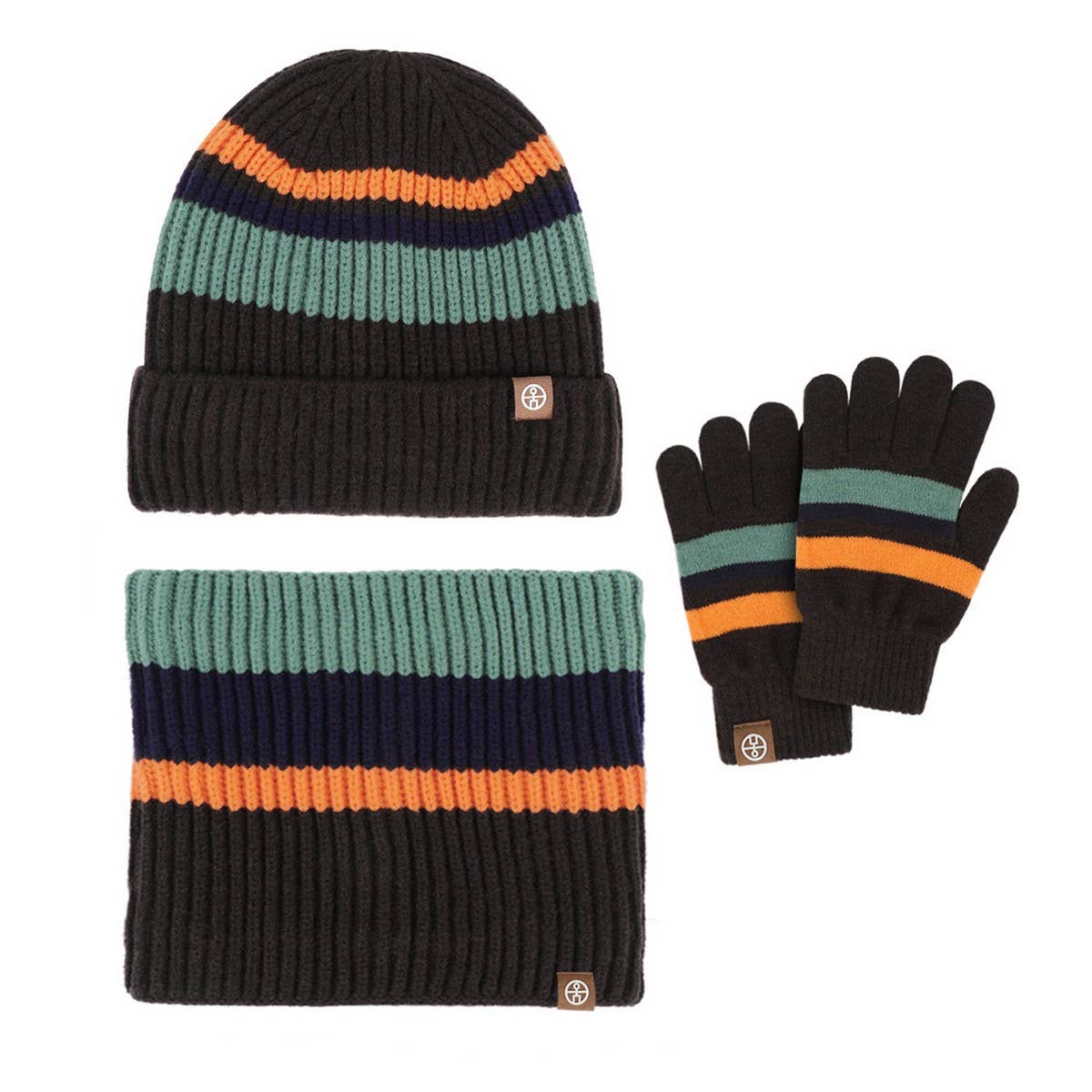 CHILDREN'S AUTUMN AND WINTER WARM THREE-PIECE SUIT