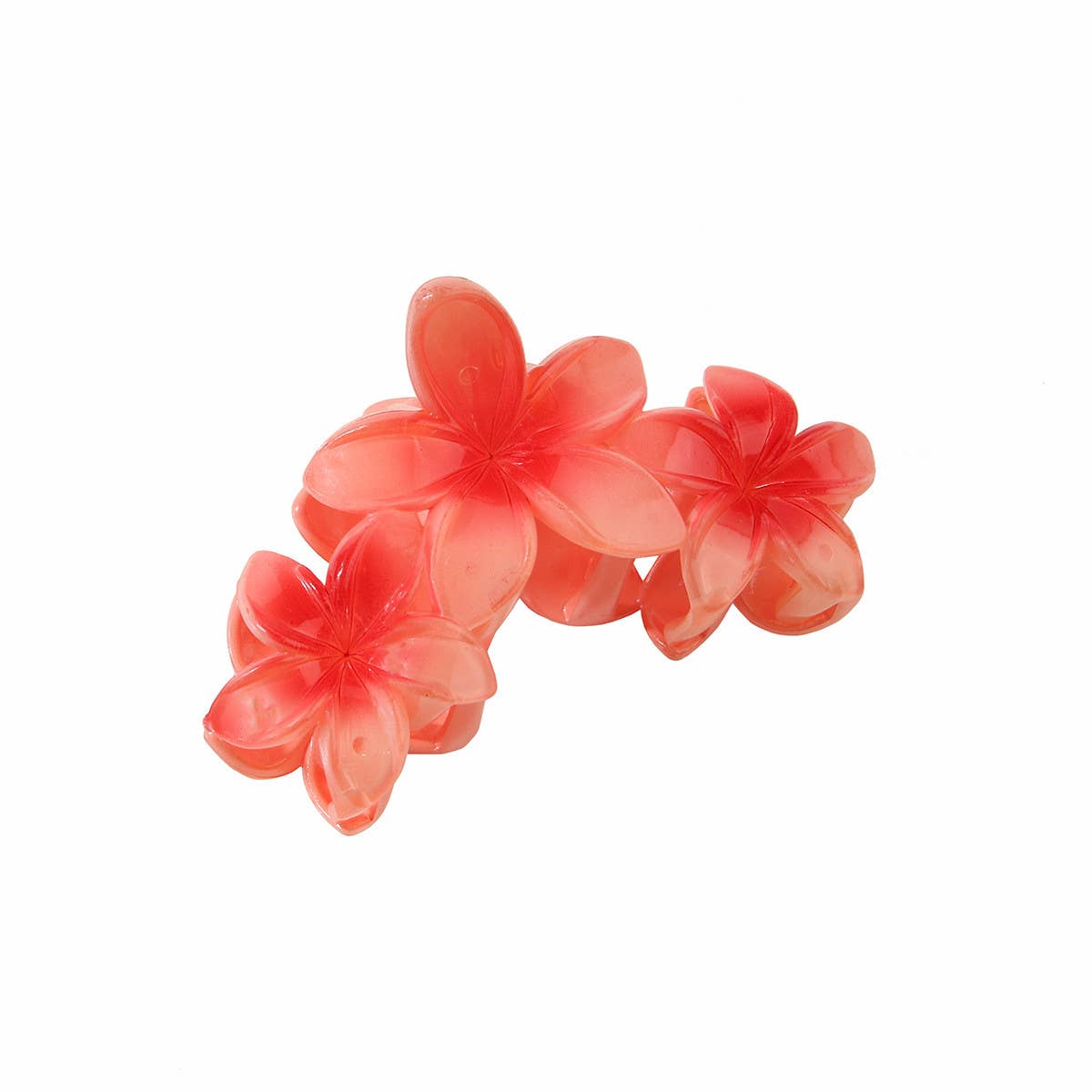 Plumeria Flower Large Hair Claw,Elegant Updo Clip_CWAHA1064