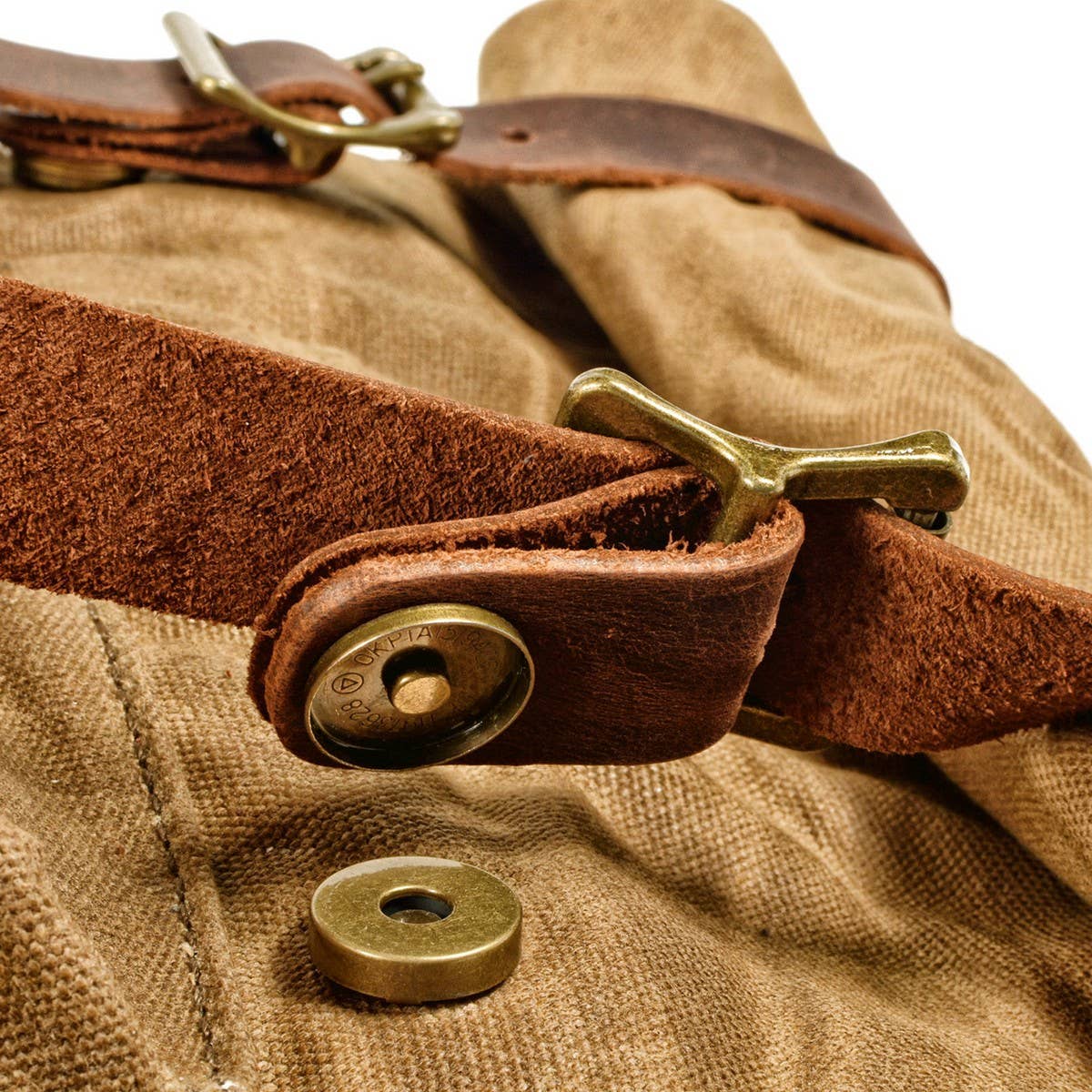 Motorcycle Style Canvas Tactical Backpack_CWAB5537