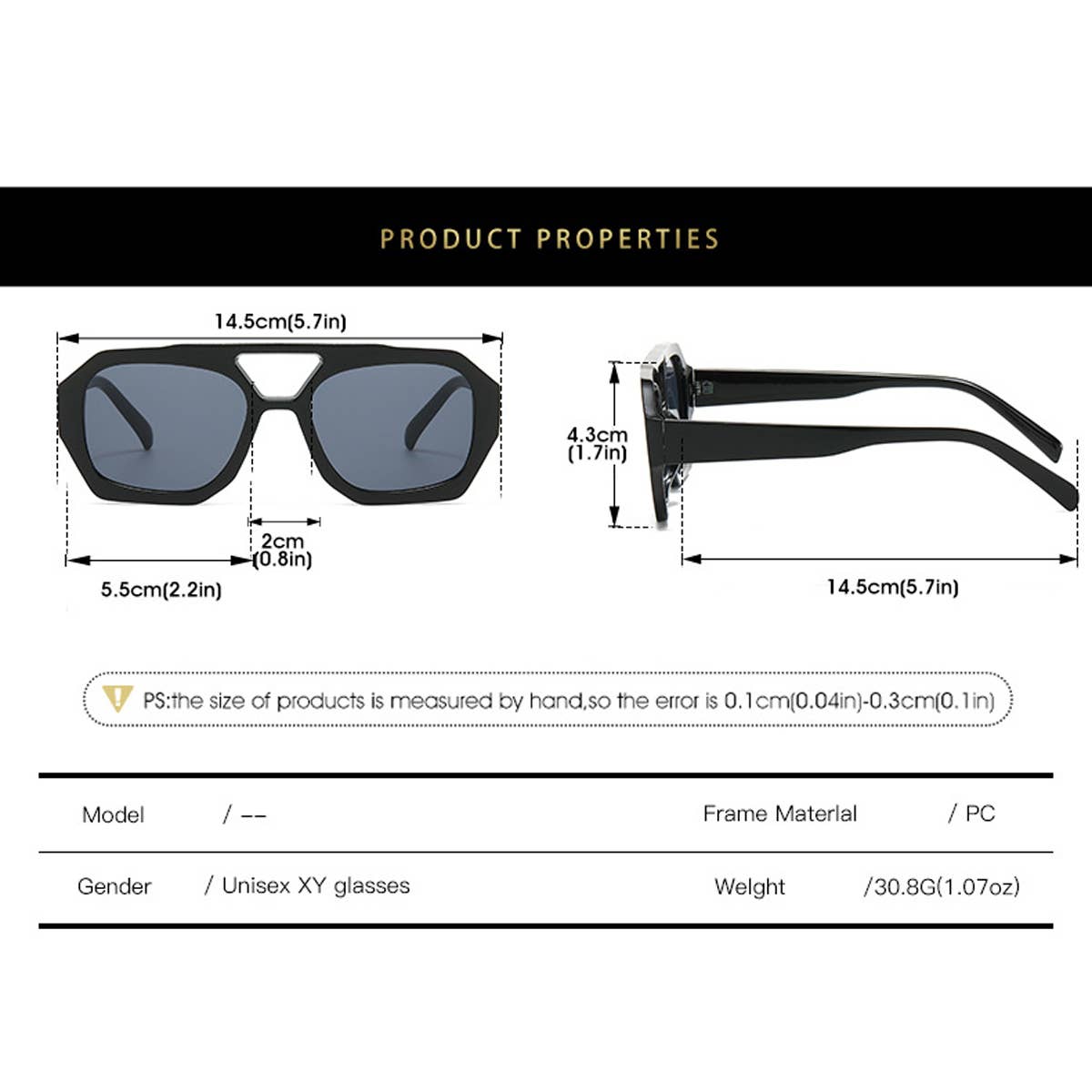 POPULAR RETRO IRREGULAR SUNGLASSES_CWASG0466