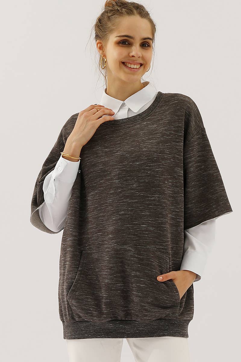 CWTTS560-P_PLUS SIZE OVERSIZED SWEATSHIRT WITH POCKET