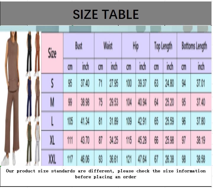 CWSTB1989_SLEEVELESS ROUND NECK STRAIGHT LEG PANTS SET