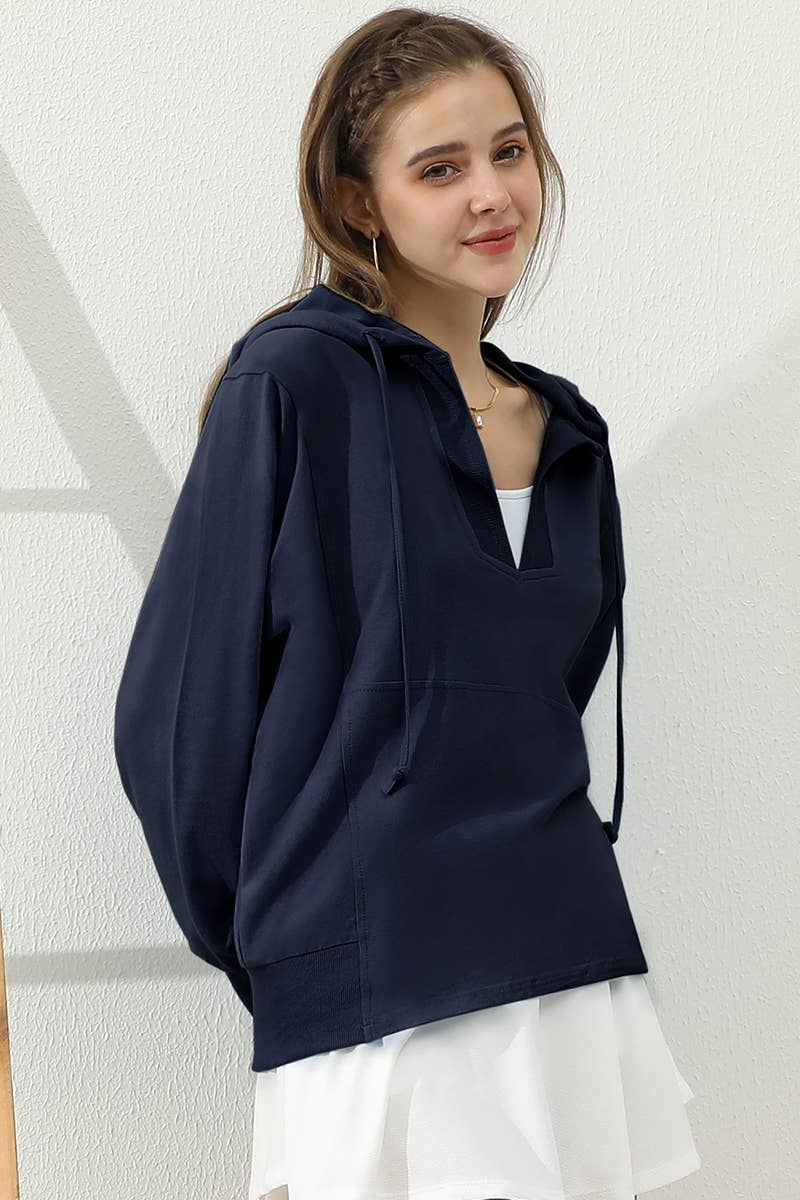 CWTTL1451_Basic Lightweight Pullover Hoodie Sweatshirt
