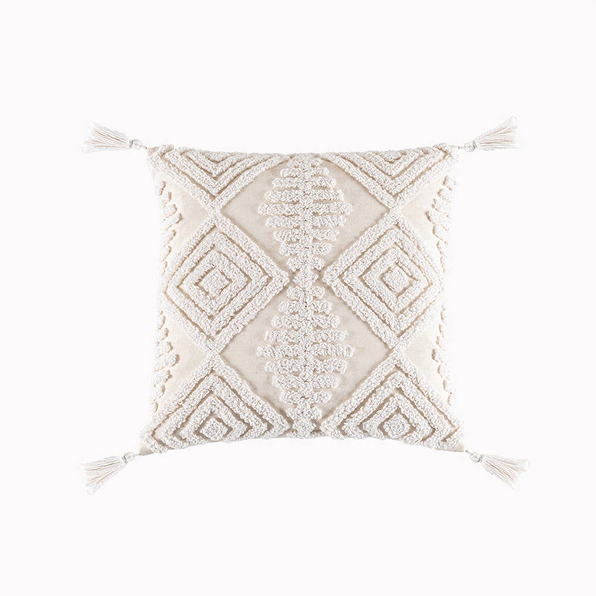 Embroidered Daisy Pillow Cover Removable RusticChic