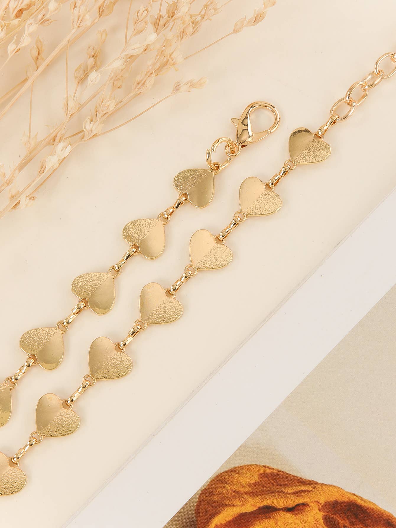Metal waist chain heart-shaped waist chain