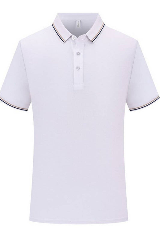 CWTBLS02446_BREATHABLE POLO SHORT SLEEVE CASUAL T-SHIRT