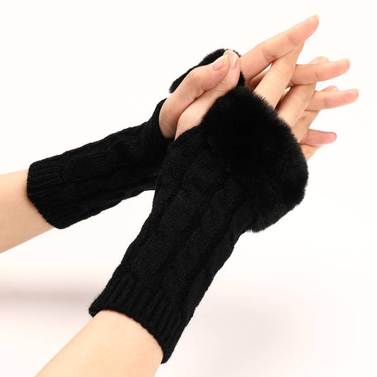 DIAMOND-SHAPED TWISTED GLOVES_CWAG0104