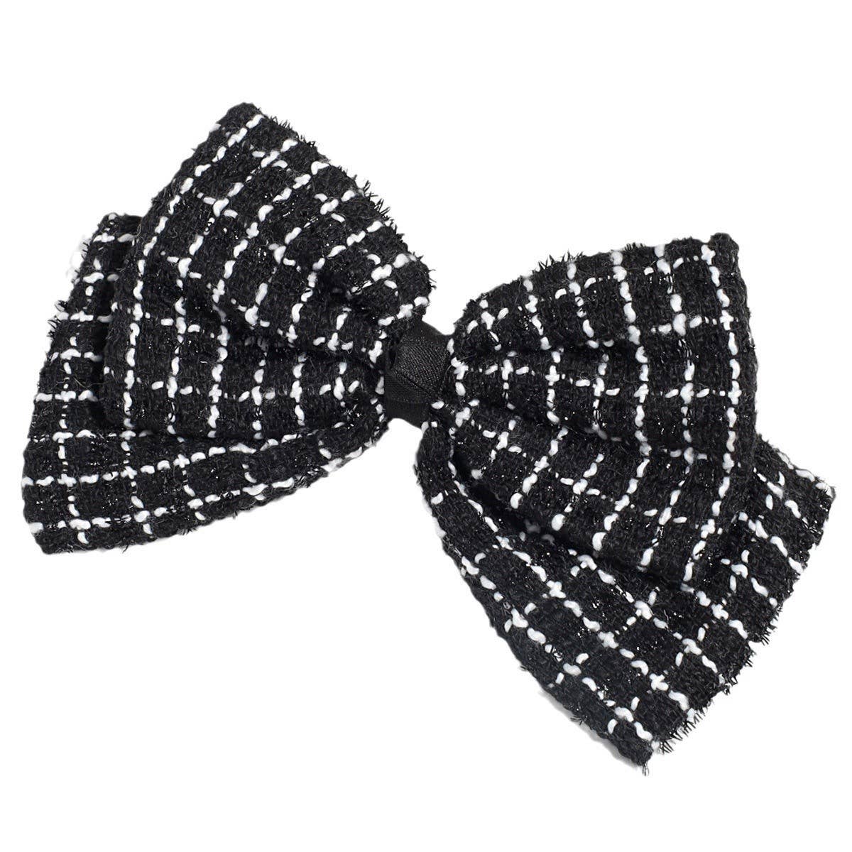 CHECK DOUBLE LAYER BOW HAIRPIN_CWAHA2197