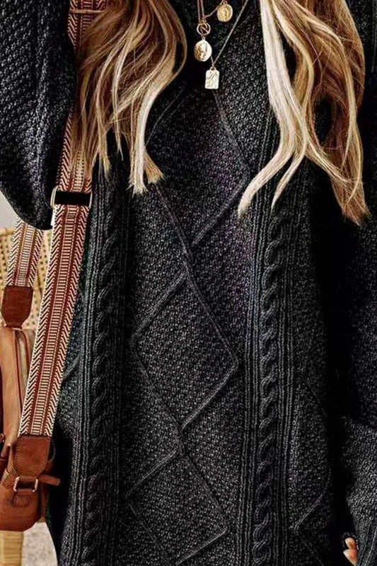 CWOSWL07654_COZY CHUNKY KNIT LONG SWEATER PULLOVER