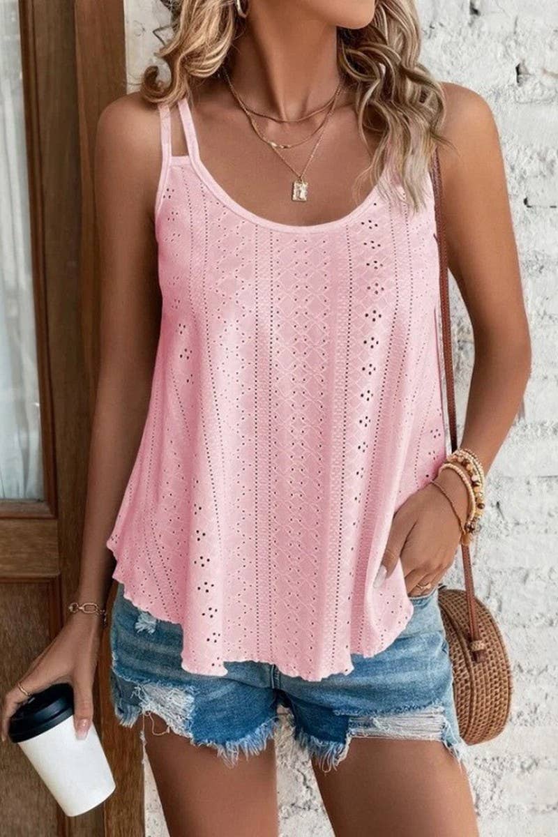 CWTTSL0413_DOUBLE SHOULDER ROUND NECK JACQUARD VEST