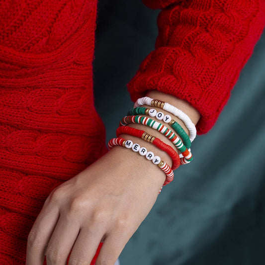 SIMPLE CONTRASTING COLOR LETTER BRACELET_CWAJE1492