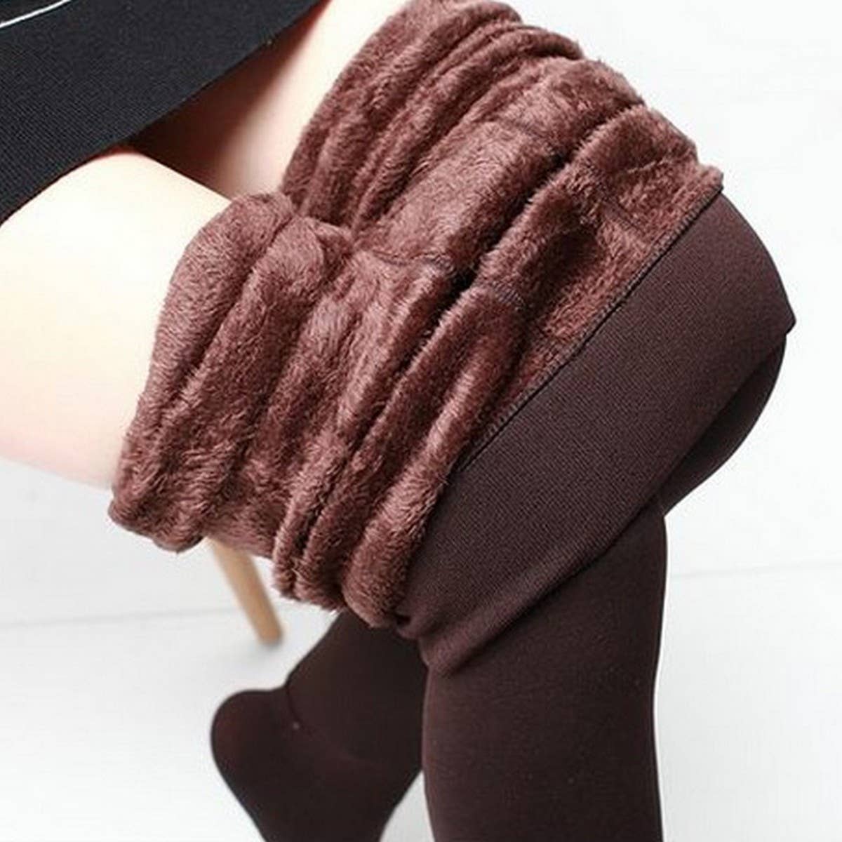 Plus Size Fleece Thermal Stirrup Leggings ??Winter_CWMM8966