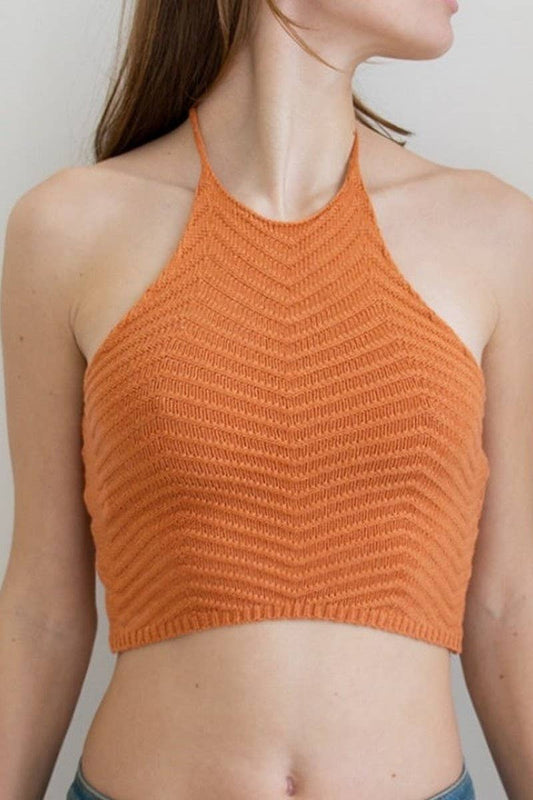 CWTTSL0366_SEXY HOT BACKLESS SUSPENDER BRA KNIT TOP