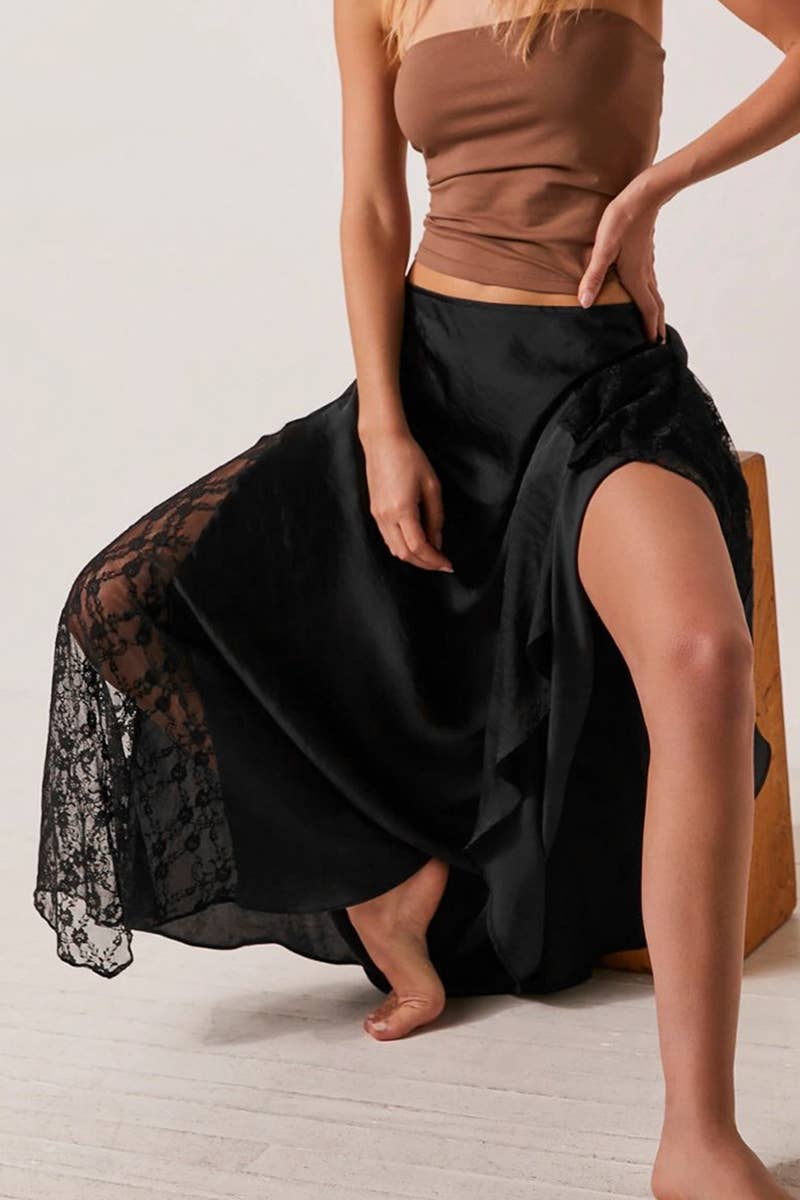 CWBLS0532_SPRING AND SUMMER ELEGANT LACE PATCHWORK SKIRT