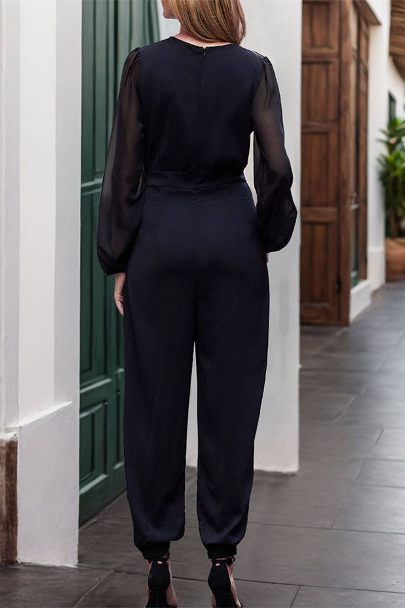 CWSS1082_NEW SUMMER ELEGANT COMMUTER JUMPSUIT