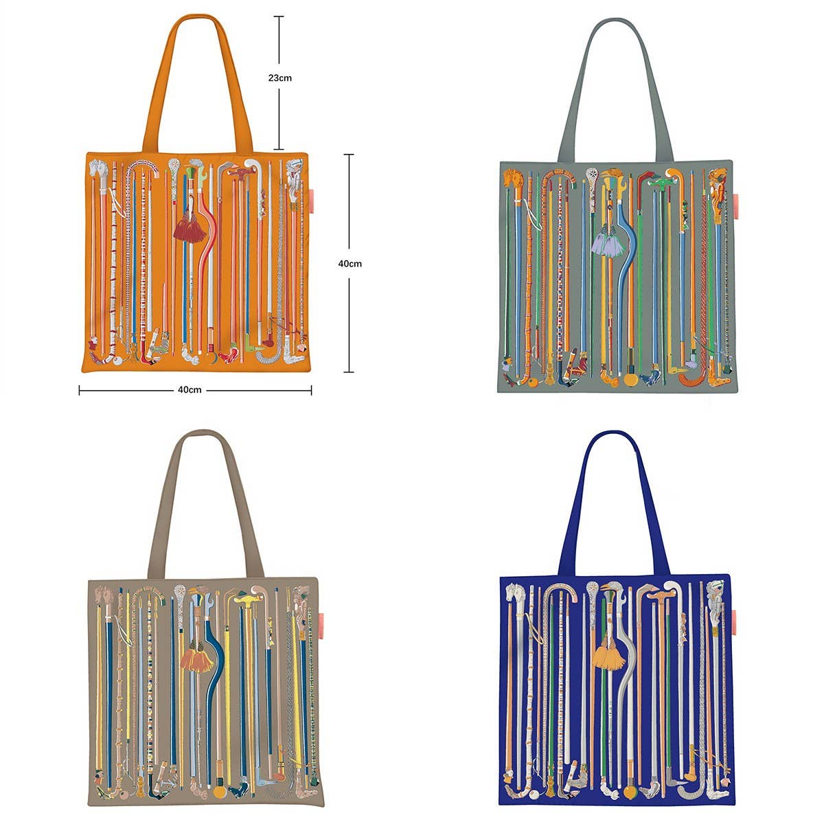 Scepter Print Canvas Tote Bag for Women_CWAB5131