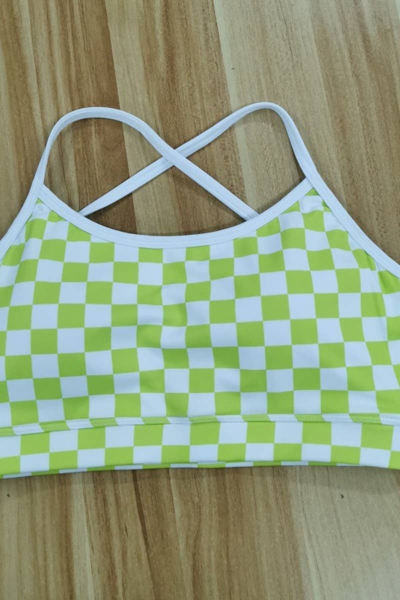 CWTTK1105_YOGA TANK TOP WITH CHECKERBOARD PRINT AND PADDING