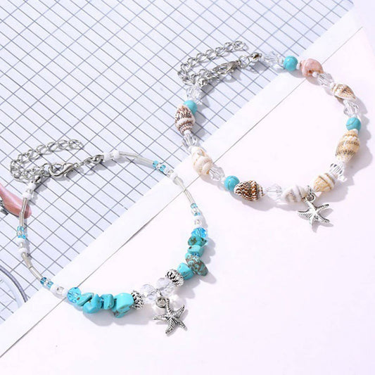 BOHEMIAN SHELL STARFISH BRACELET_CWAJE2413