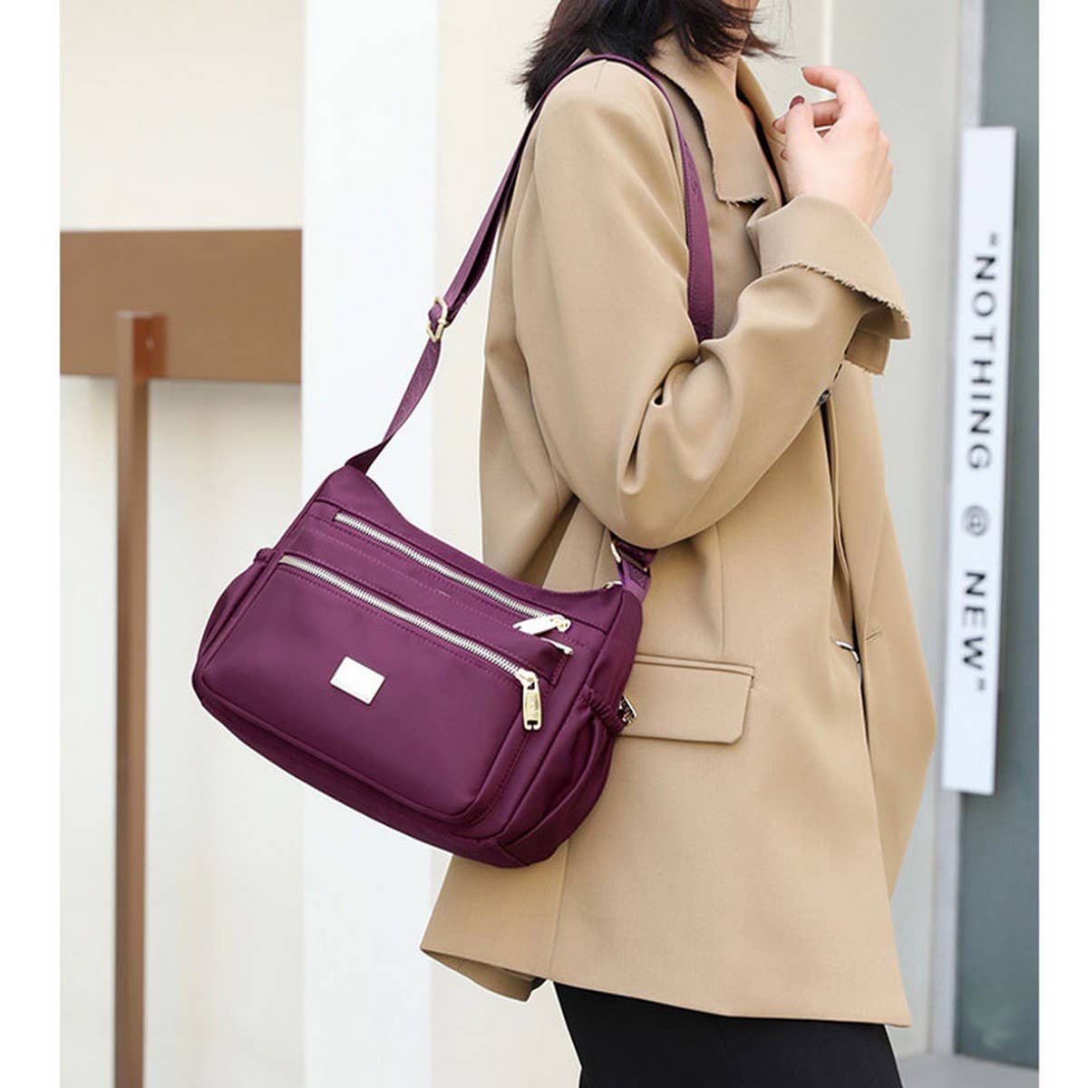 OXFORD CLOTH VERSATILE SHOULDER MESSENGER BAG_CWASC1765