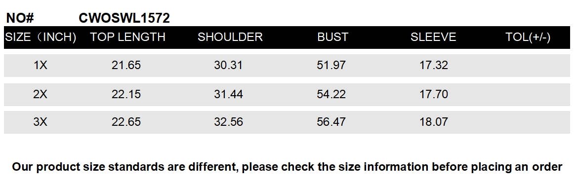 CWOSWL1572_PLUS Size Crew Neck Pullover Long Sleeve Sweater