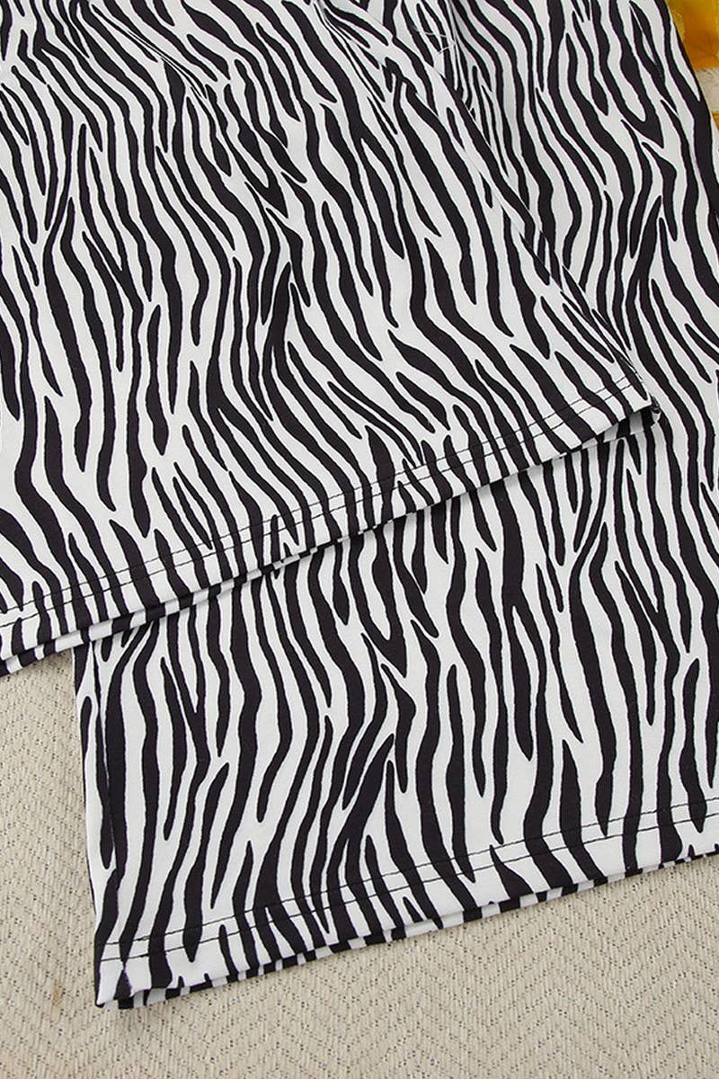 CWSPJ0387_STRIPED PRINT BANDEAU TOP AND PANTS PAJAMA SET