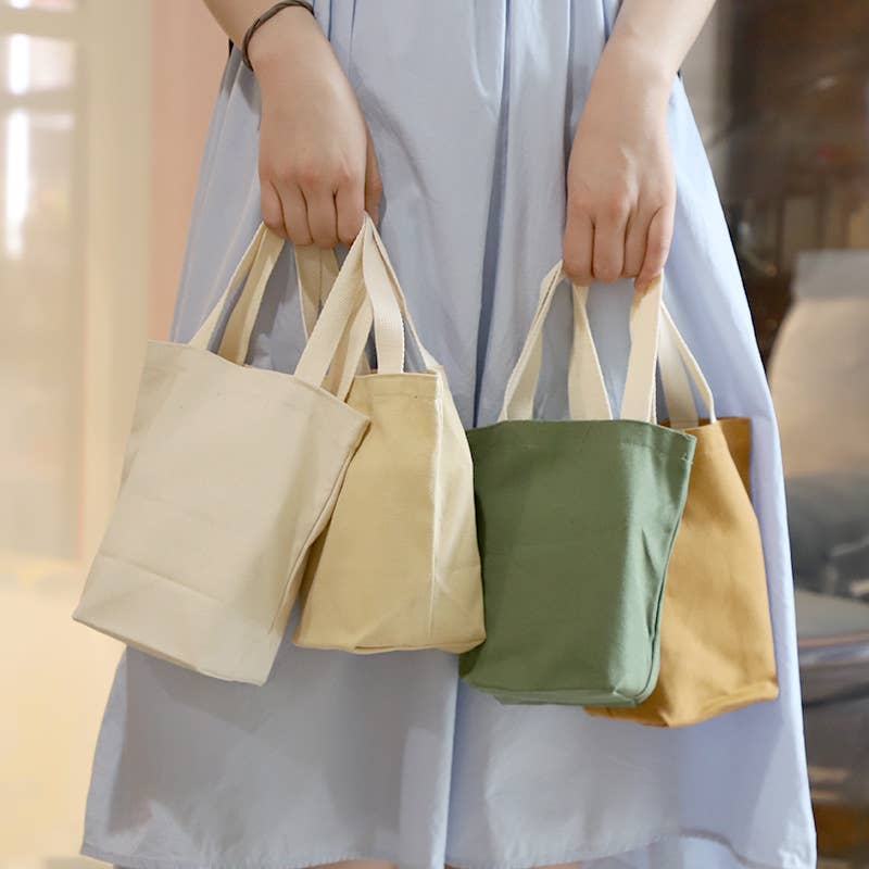 Monochrome simple canvas coffee cloth bag