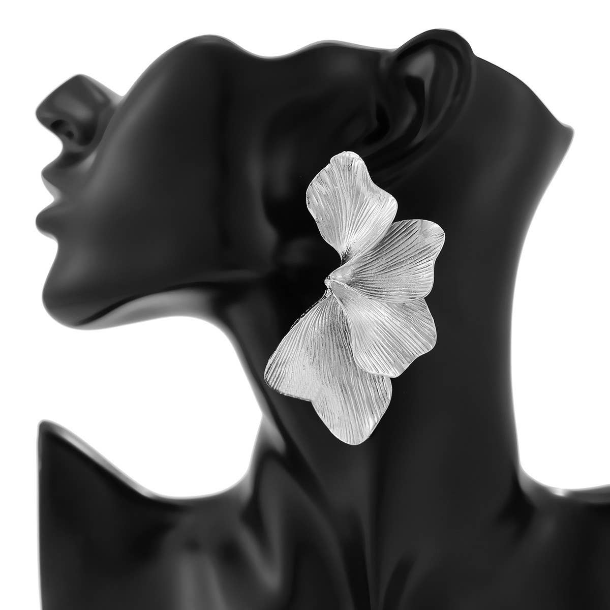 FLOWER EARRINGS COOL STYLE ALLOY FLOWER EARRINGS
