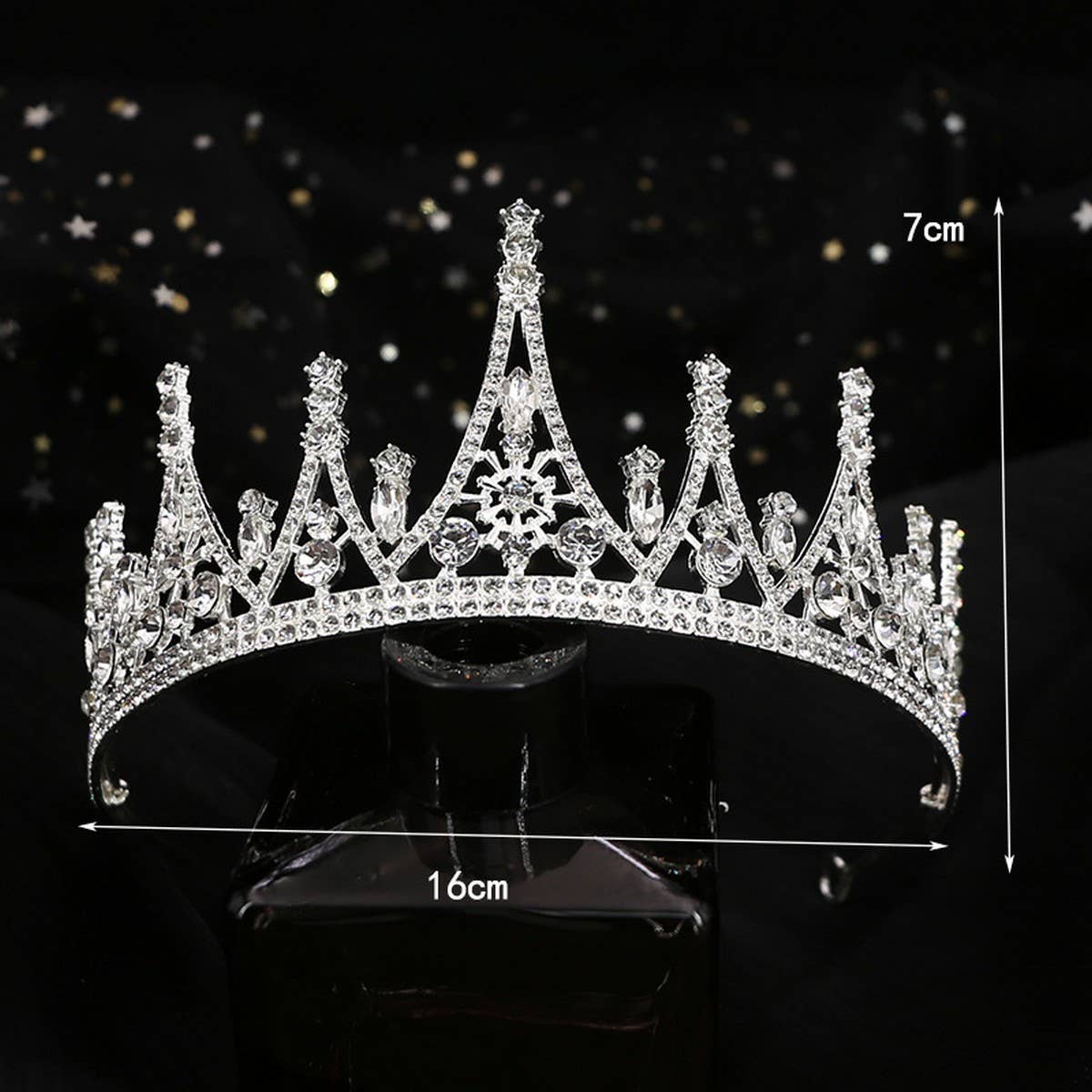 QUEEN'S HEADBAND CROWN WEDDING CRYSTAL TIARA_CWMM2024