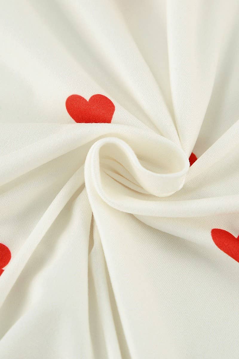 CWSPJ0045_PRINTED SHORT SLEEVE SHORTS PAJAMAS SET