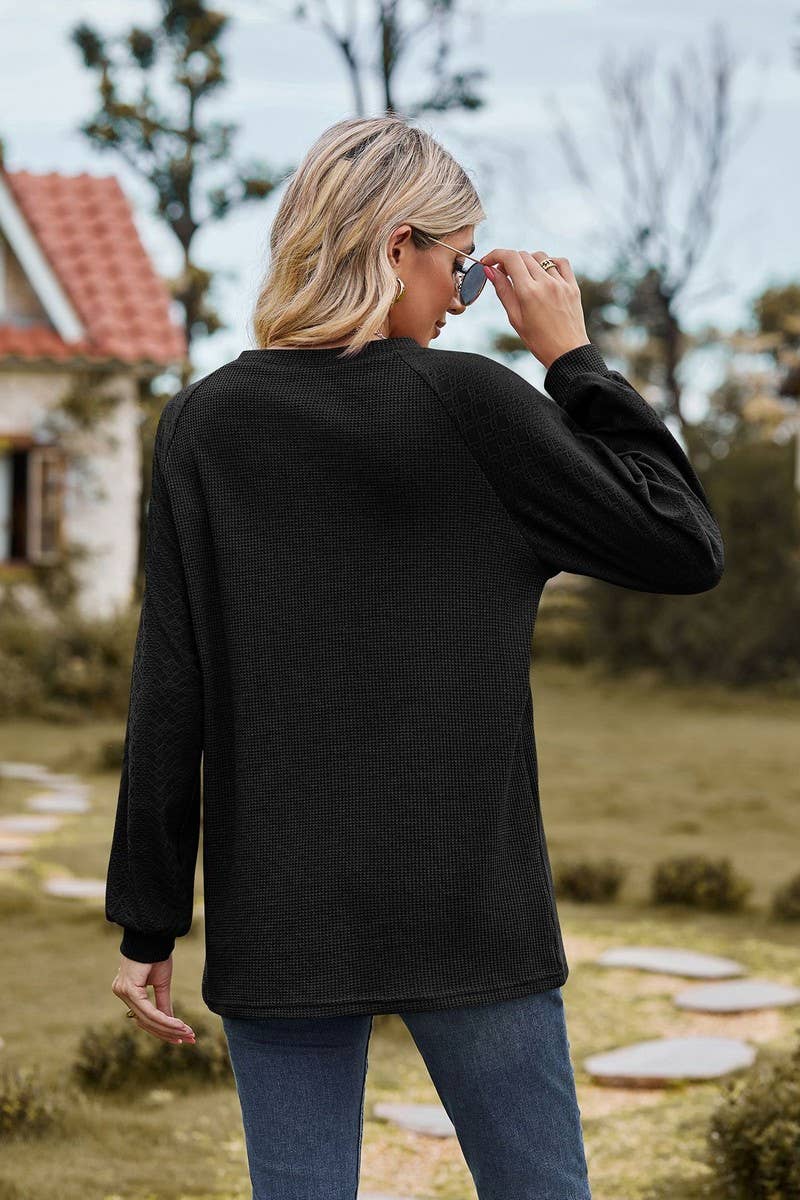 CWTTL1566_Round neck Long Sleeve Top