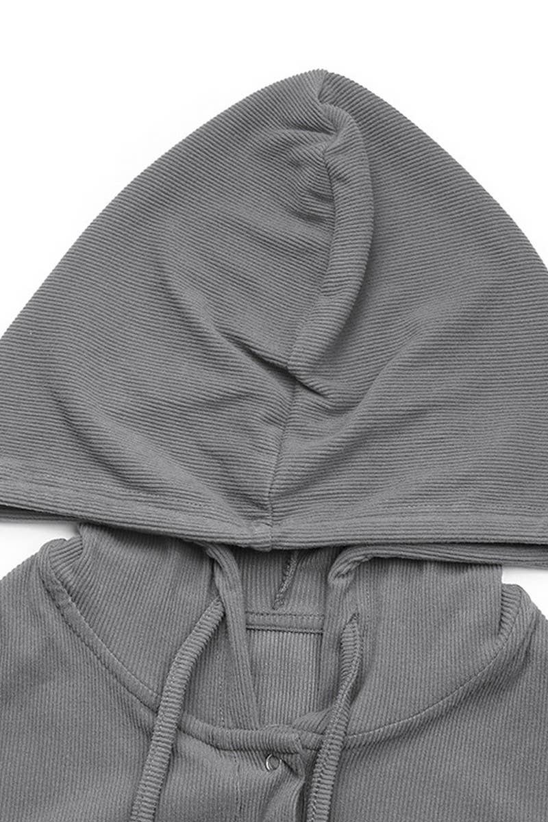 CWSBSL0132_SOLID COLOR SLIM FIT FASHION HOODED JUMPSUIT