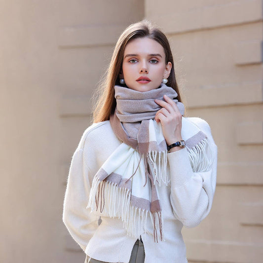 CASHMERE SCARF LARGE PASHMINA SHAWLS WRAPS_CWASC0212