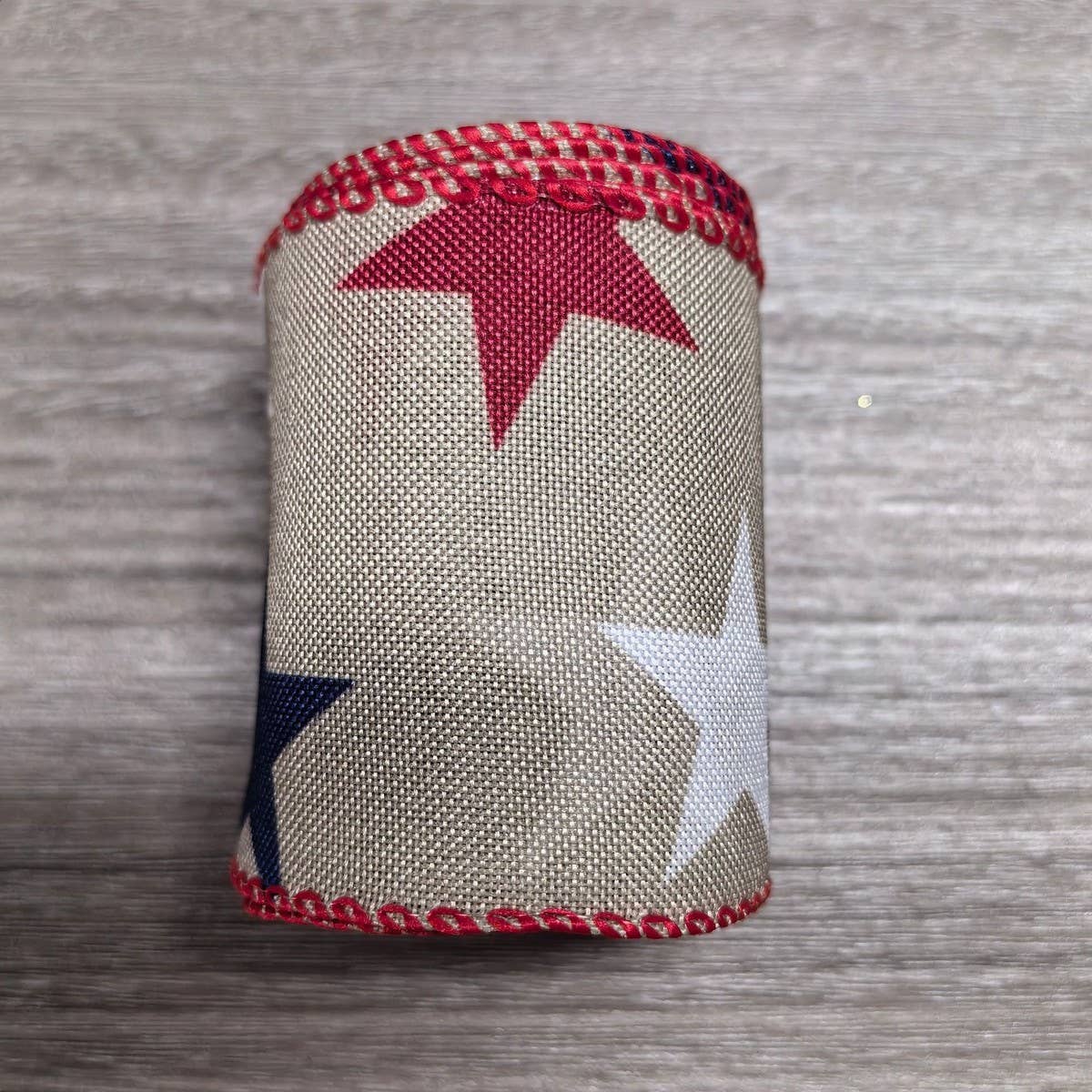 CWMM10214_4TH OF JULY RIBBON 5 YARDS USA FLAG RED WHITE BLUE