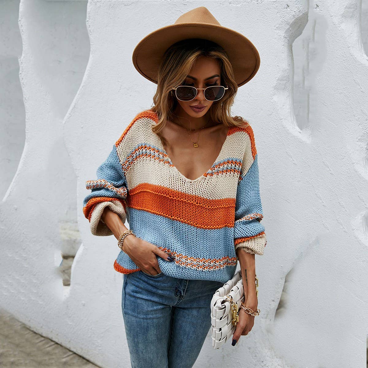 Baggy plus size sister pullover sweater