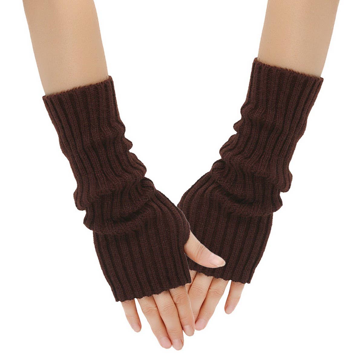 CWMM10077_KNIT FINGERLESS ARM WARMERS WOMEN