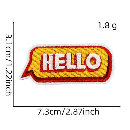 FUNNY TEXT PATCH EMBROIDERED CLOTH PATCH
