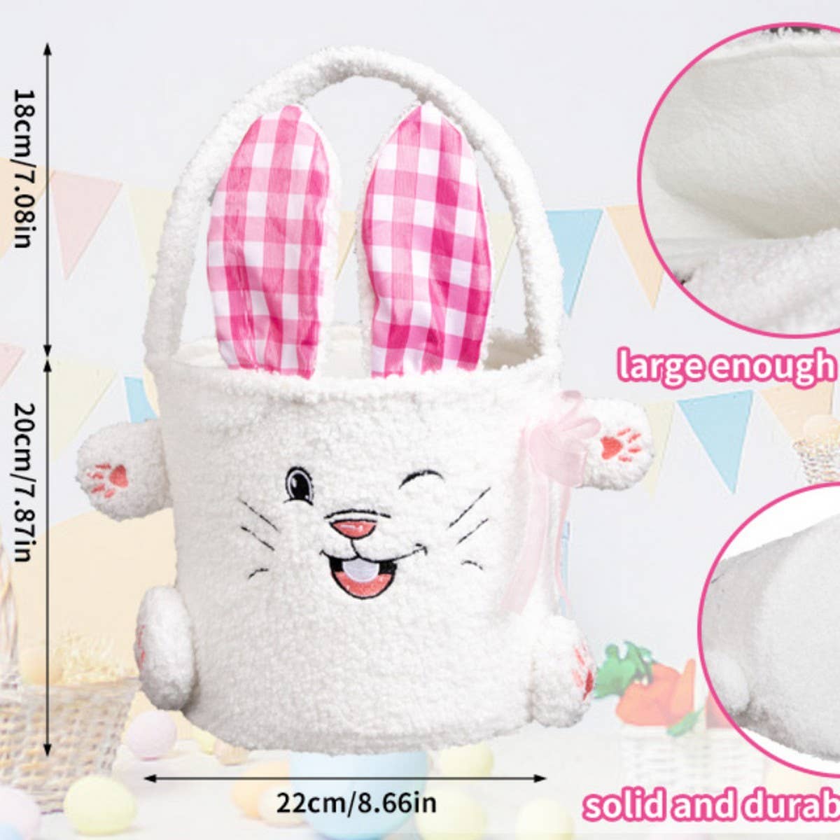 EASTER BASKET BUNNY GOODIE BAG DECORATION