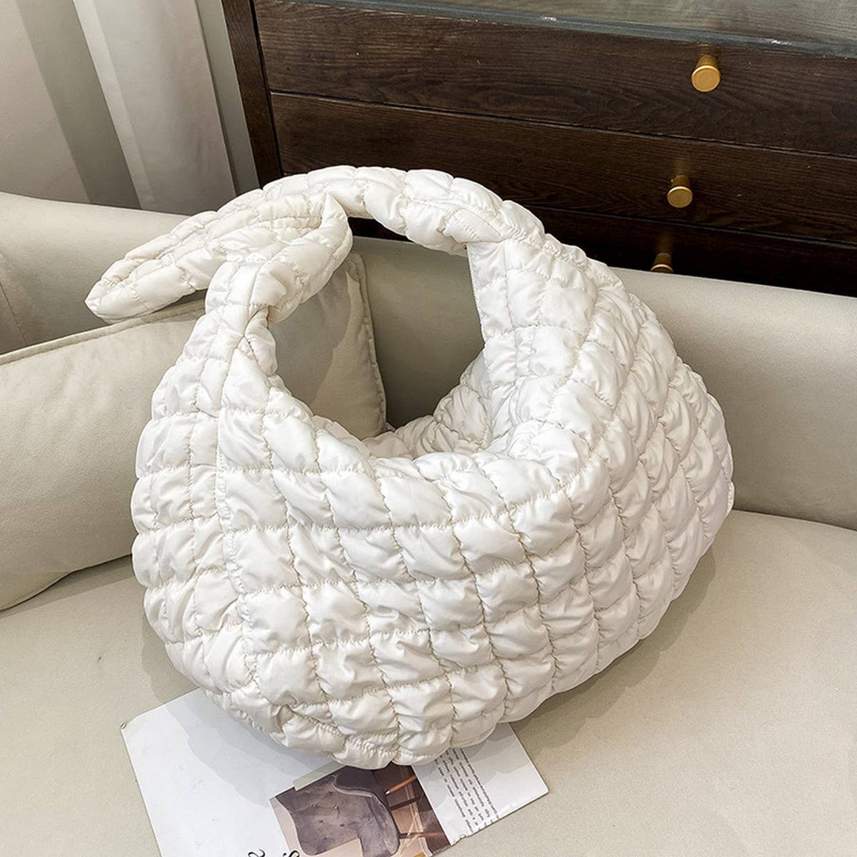 Large Puffy Cloud Tote Bag Shoulder Purse_CUAB00508