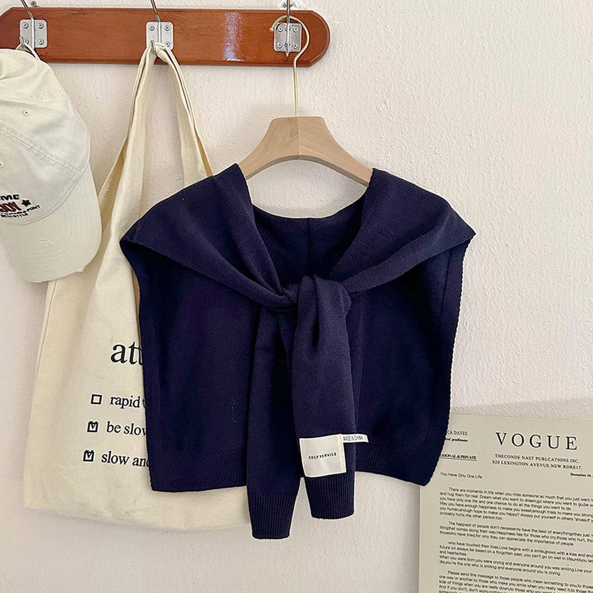Solid Color Knitted Knotted Shawl??œCasual & Cozy _CWASC0757