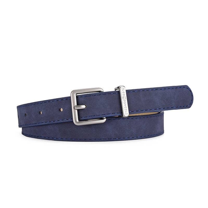 FROSTED NEEDLE BUCKLE WOMEN'S DENIM BELT