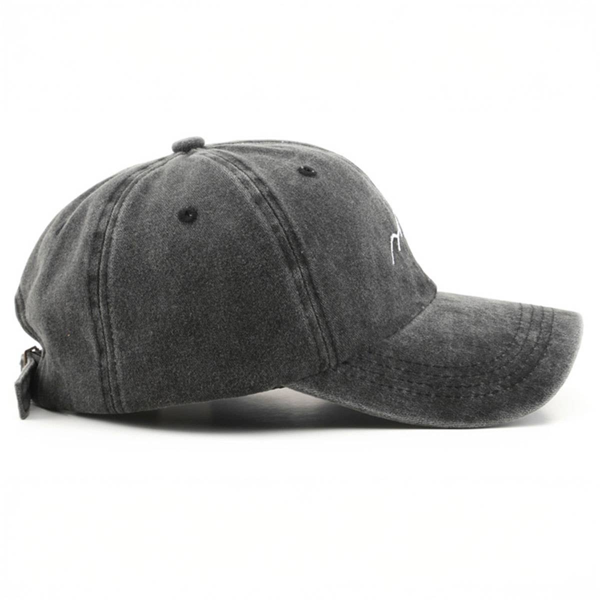 Vintage Washed Distressed Mountain Embroidery Cap_CWAH1275