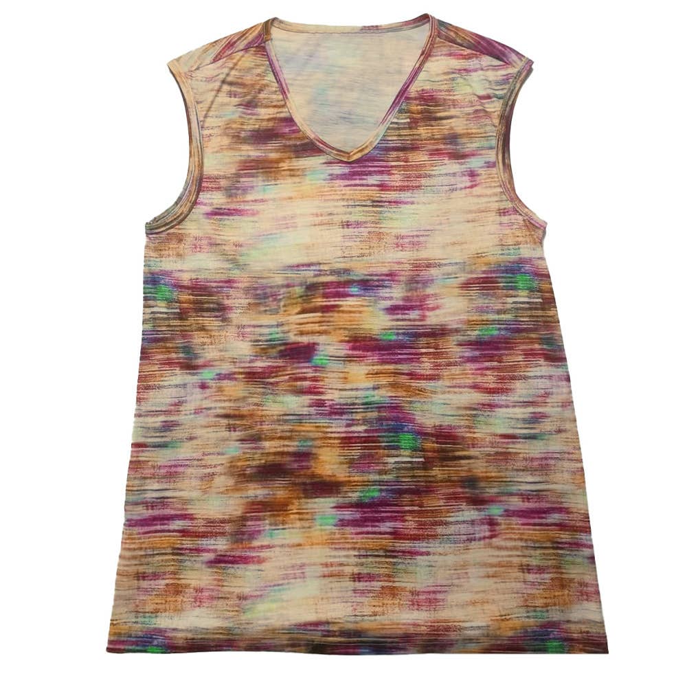 CASUAL ALL-IN-ONE PRINTED SLEEVELESS VEST