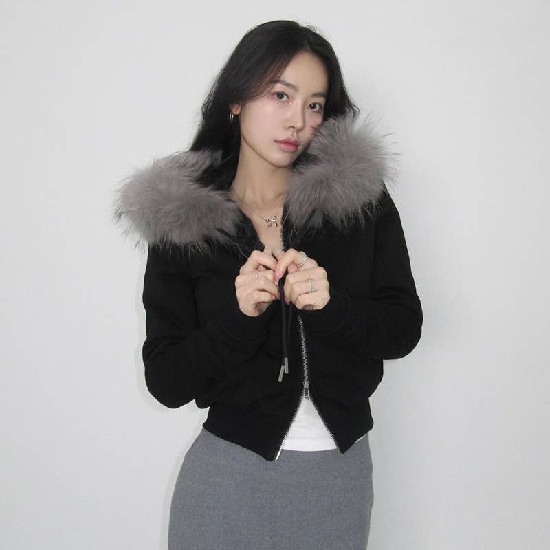 ALL-IN-ONE SLIM-FIT DOUBLE ZIPPER SHORT JACKET