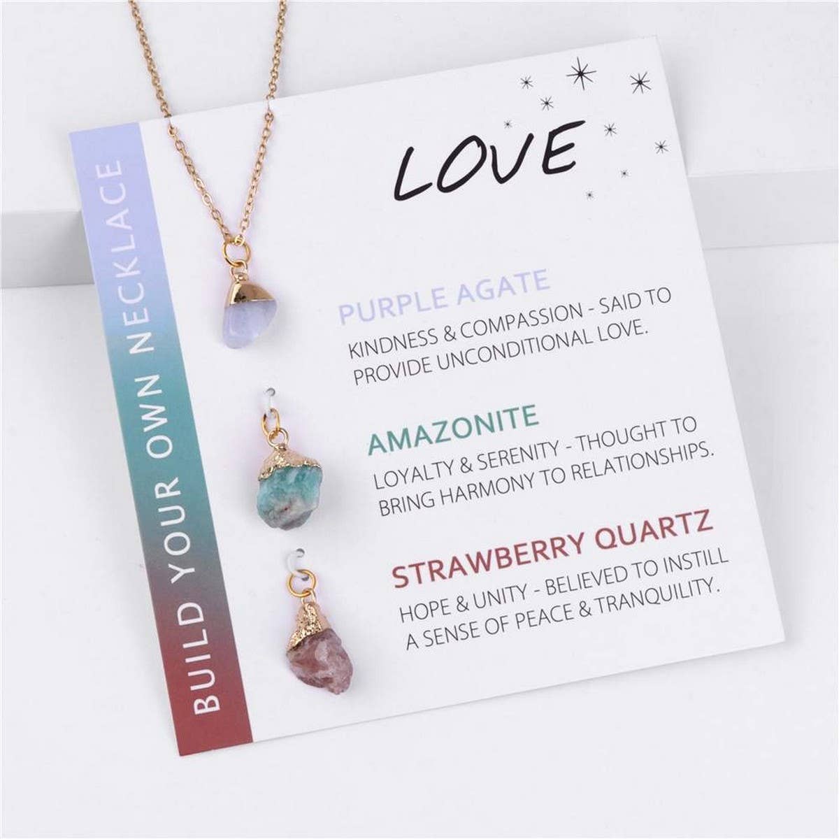 IRREGULAR NATURAL STONE NECKLACE SET