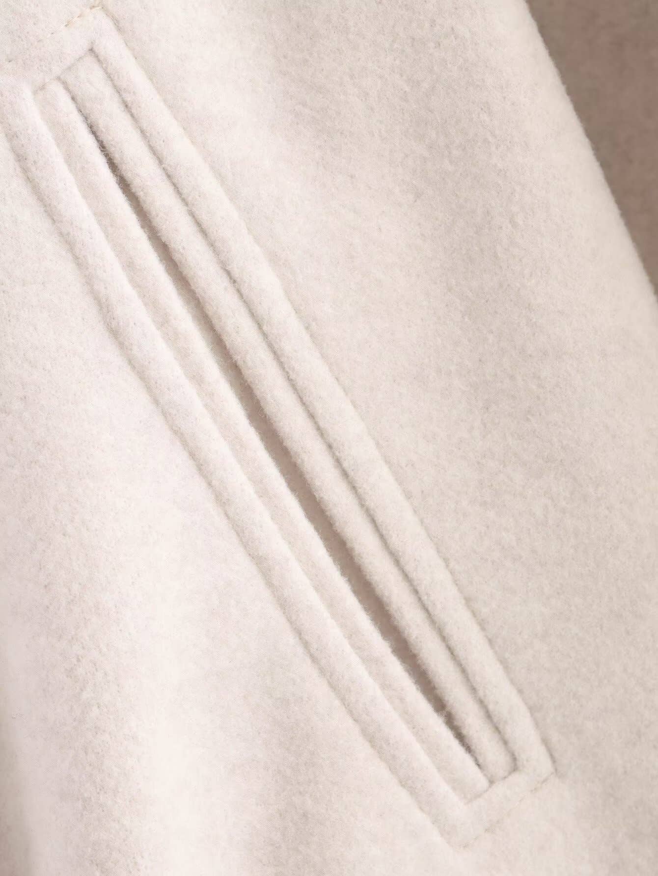 CREW NECK LONG SLEEVE WITH POCKET ZIPPER CARDIGAN