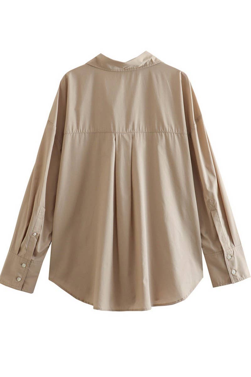 CWTSTL2430_LAPEL STRIPED SATIN DRAPE LONG SLEEVE SHIRT