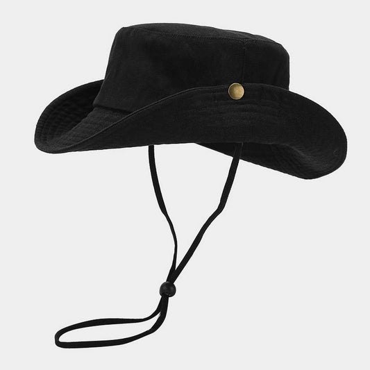 Foldable Washed Cotton Fisherman Hat for Outdoor_CWAH3791