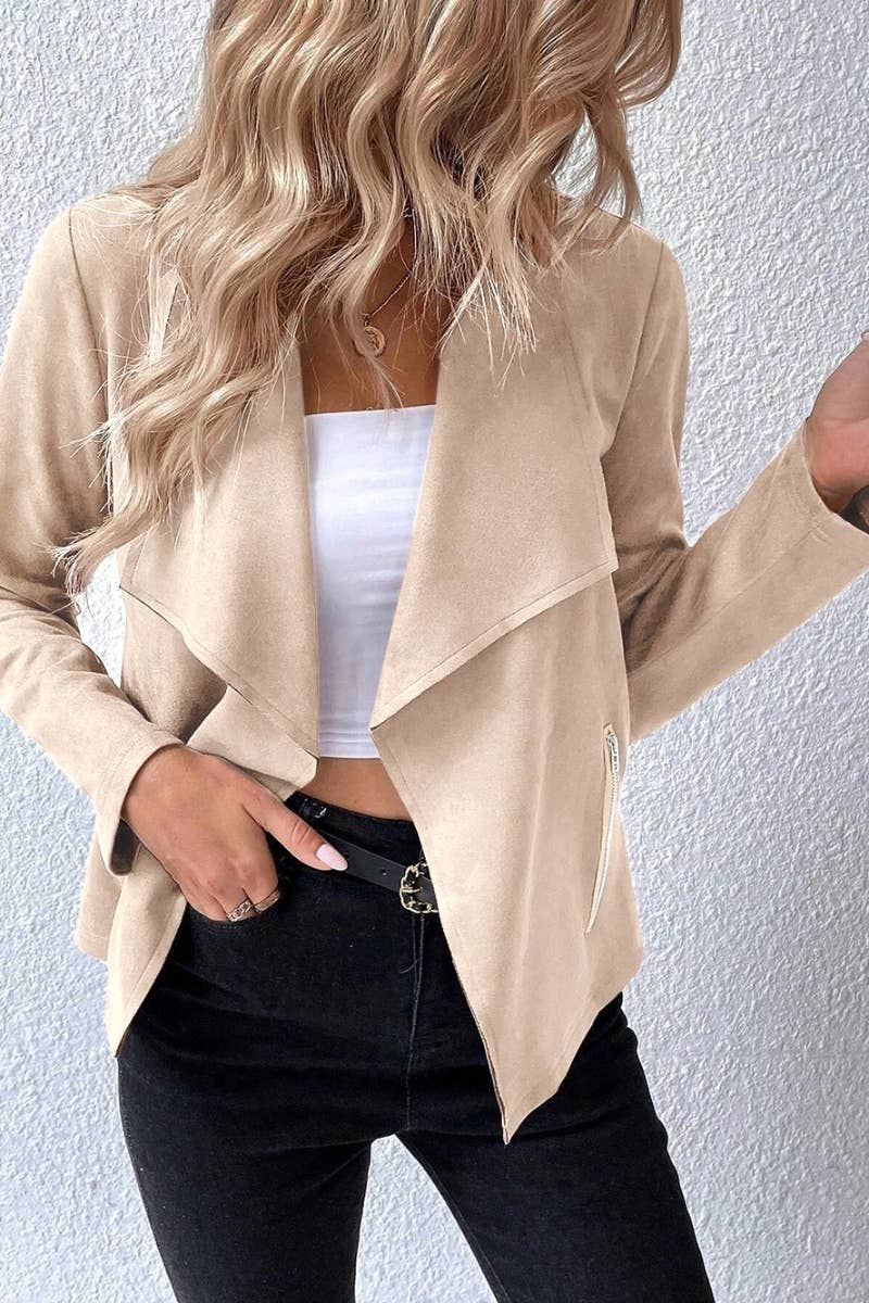 CWOJA0967_FALL VINTAGE LONG-SLEEVED FLEECE JACKET